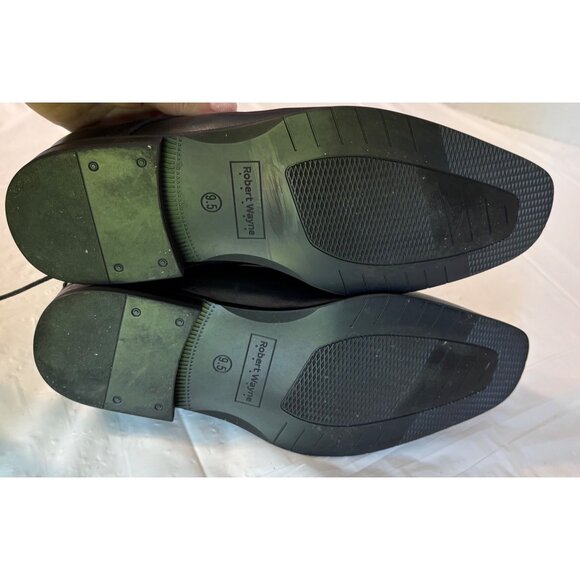 Robert Wayne Men's Black Leather Oxford Lace Up Dress Shoes Size 9.5D Classic - Picture 8 of 8